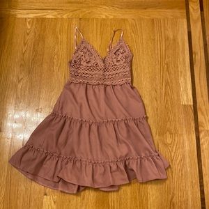 Dusty rose pink dress